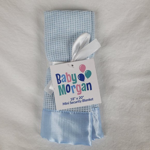 COPY - Baby Morgan Thermal Waffle Blanket Nylon Satin Trim - 18”x20” Mini Secur… - Picture 11 of 16